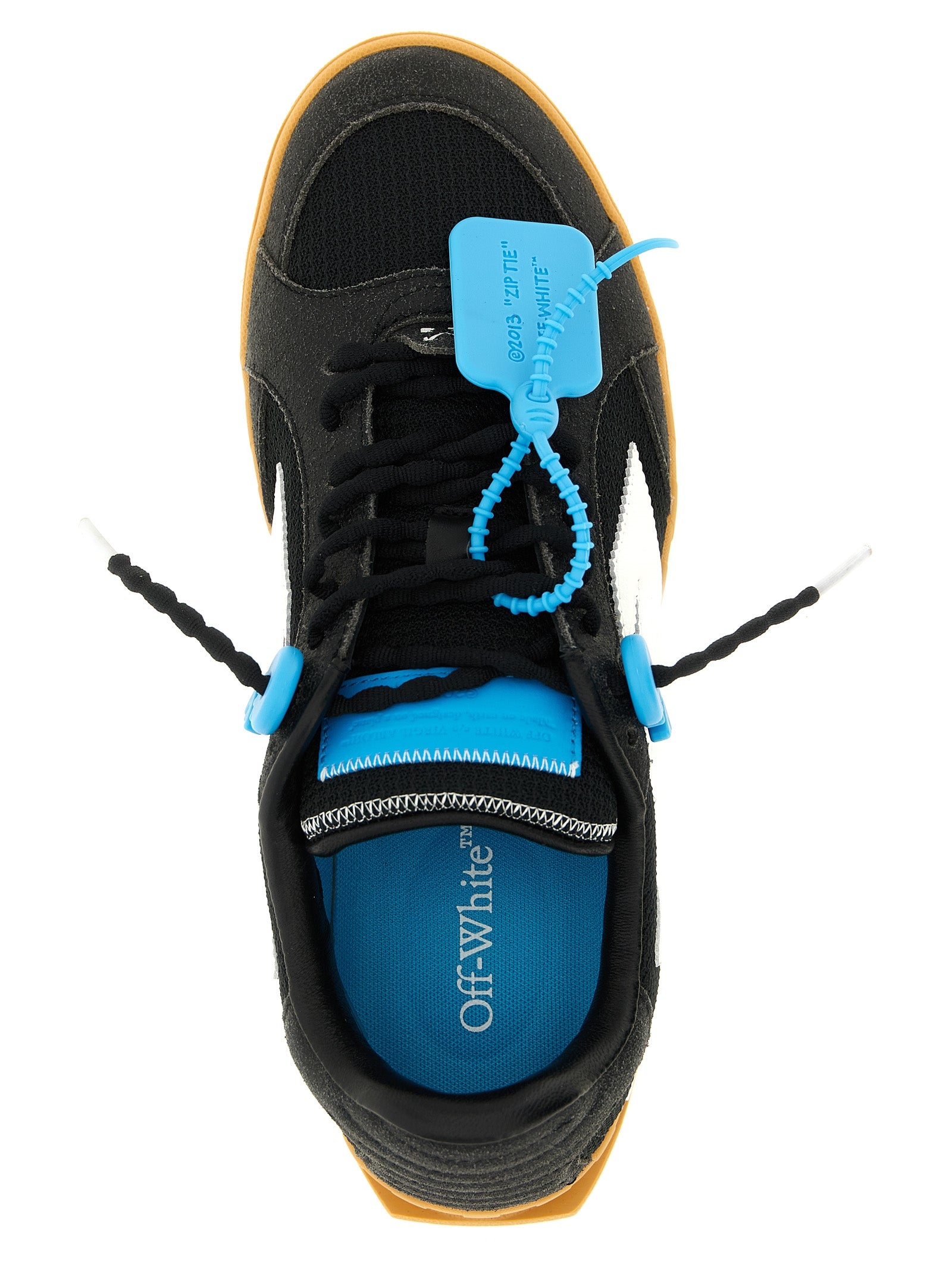 Off-White Black End Of Play Nylon Calf Leather Sneakers