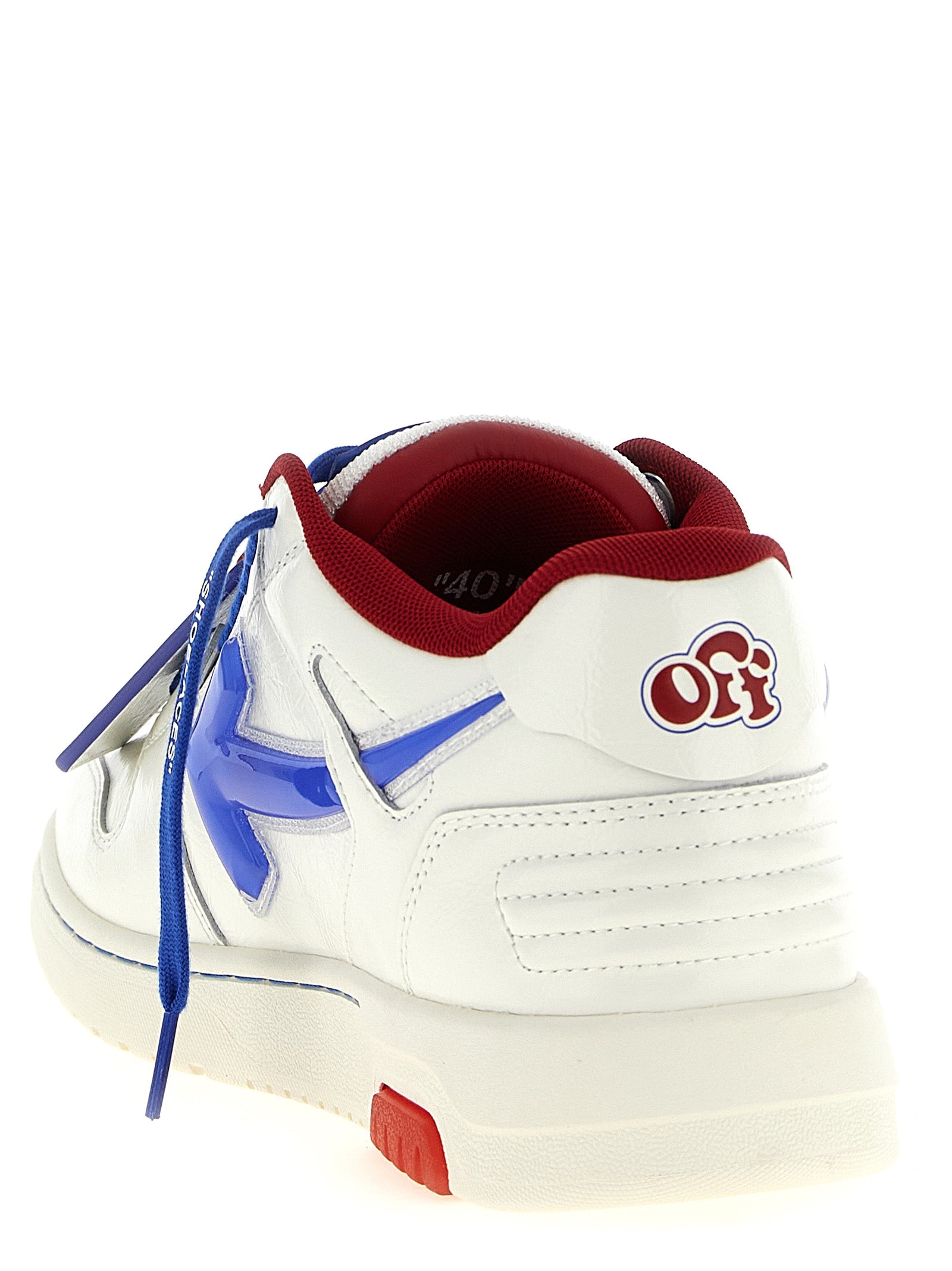Off-White Blue Out Of Office Bubble Arrow Leather Sneakers