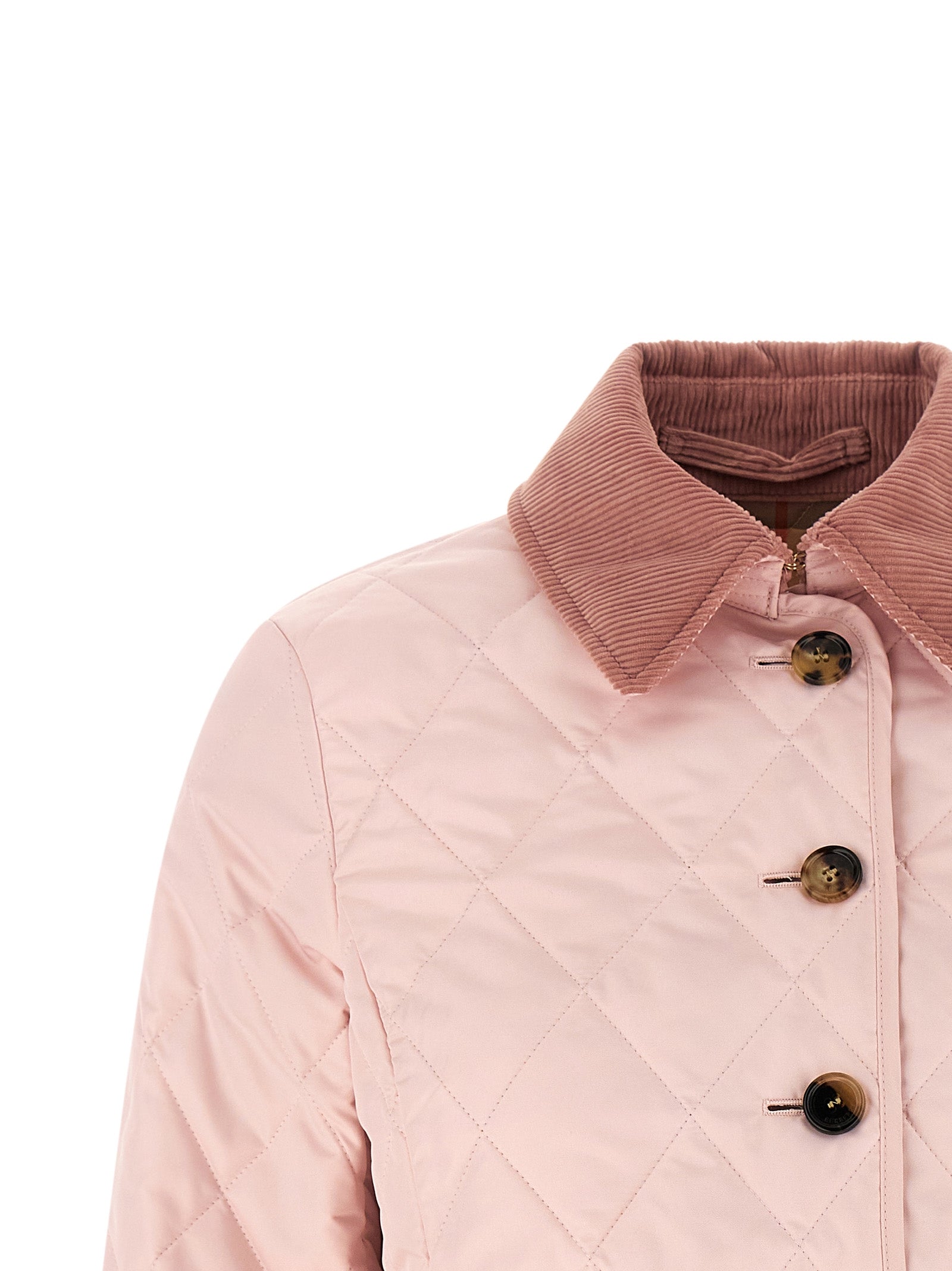 Burberry Pink Fernleigh Nylon Shell Jacket