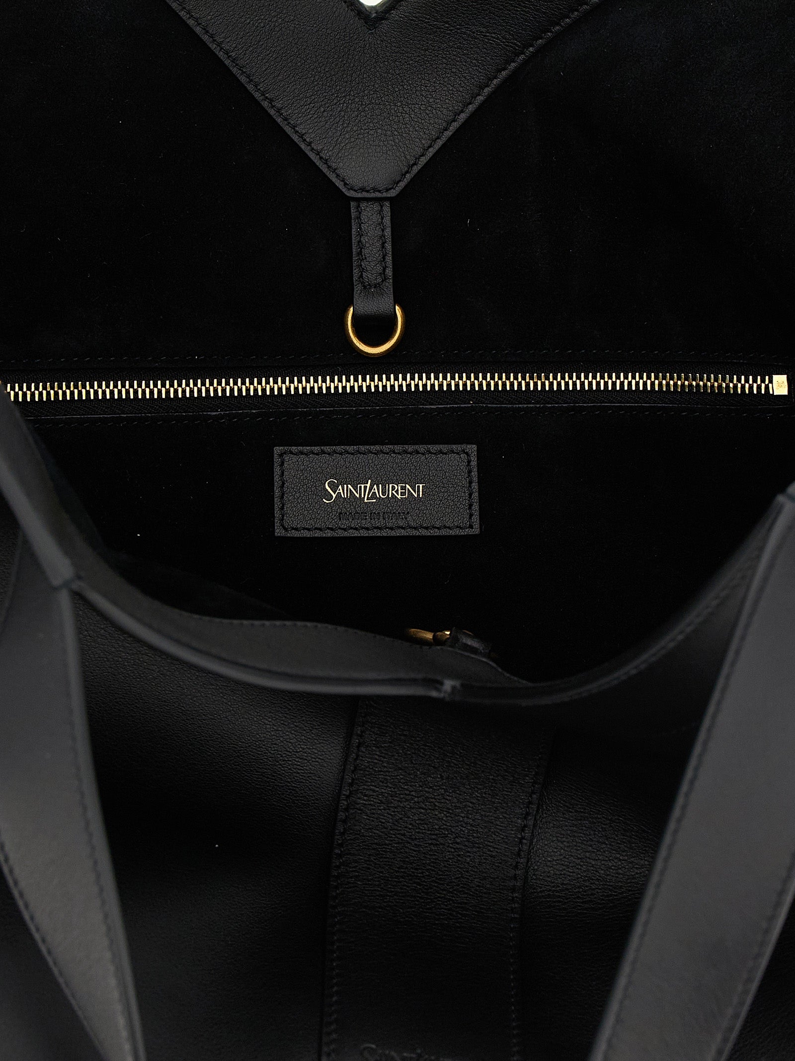 Saint Laurent Black Y Tote Bag Calf Leather