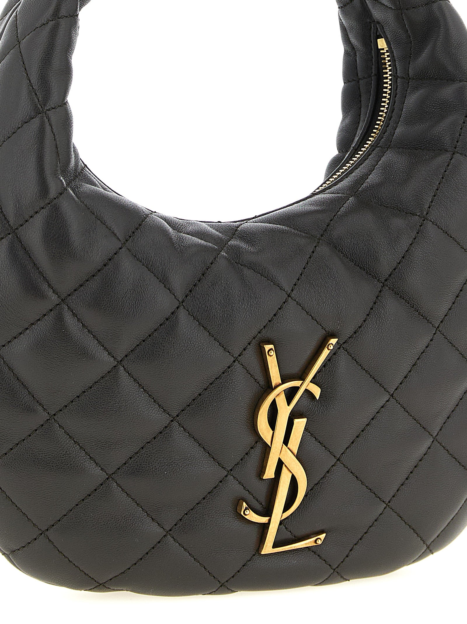 Saint Laurent Brown Icarino Lambskin Handbag