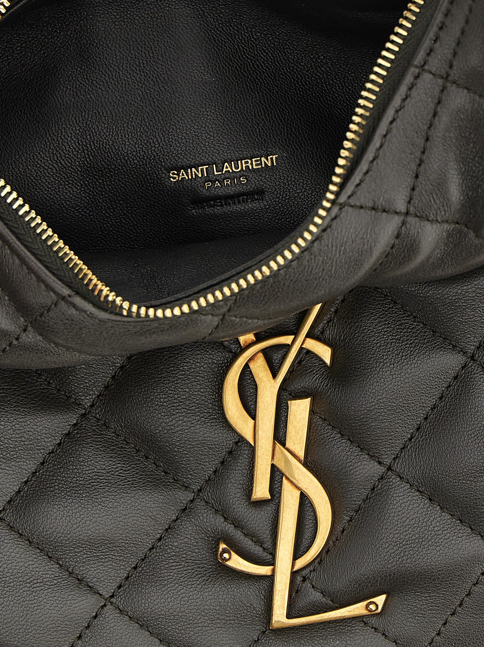Saint Laurent Brown Icarino Lambskin Handbag