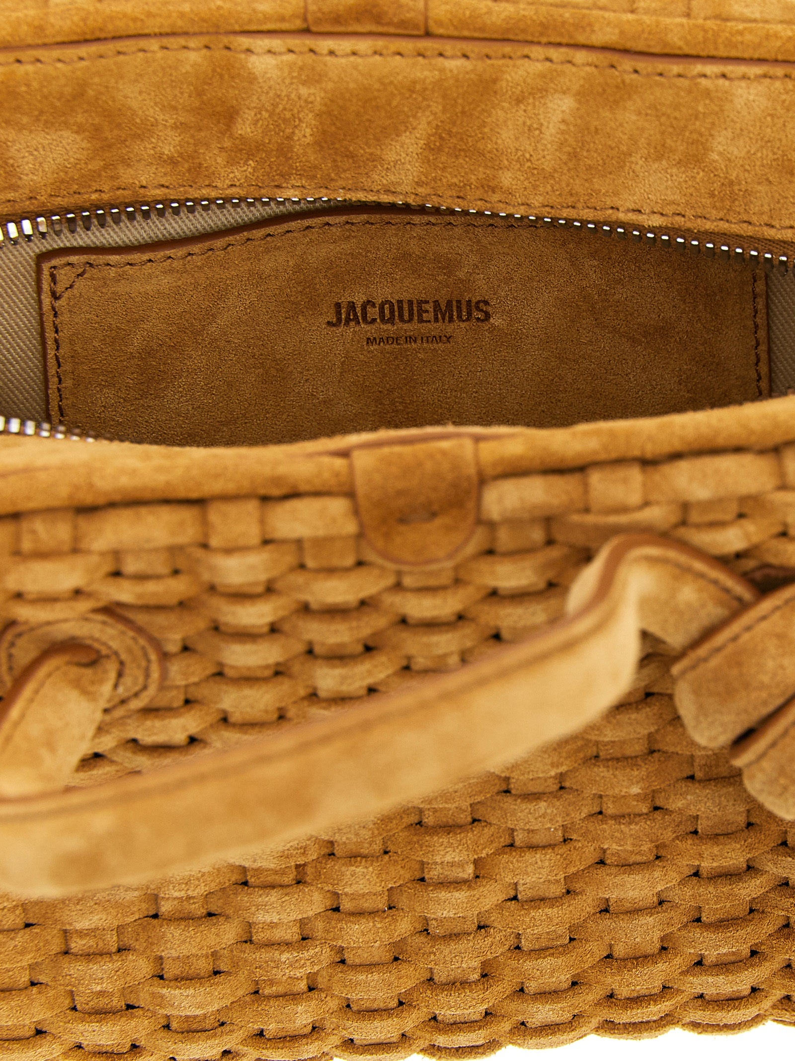 Jacquemus Beige Le Petit Turismo Bowling Handbag Leather