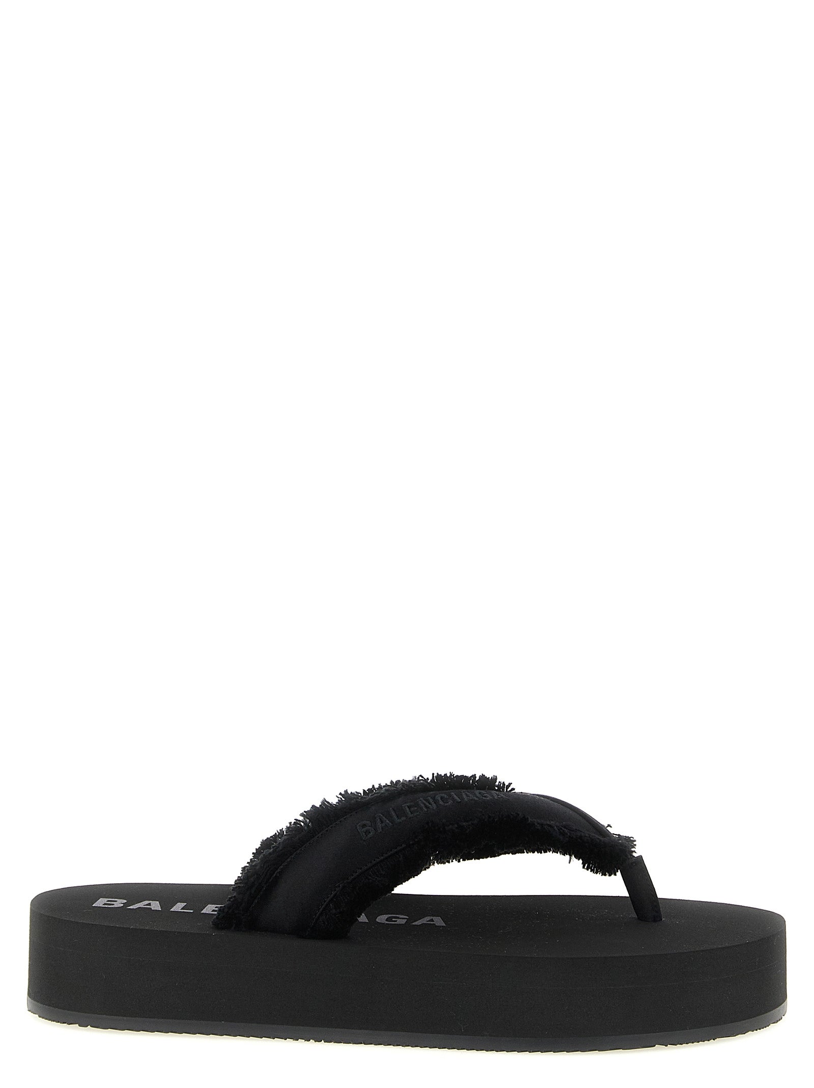 Balenciaga Black Jet Lag Viscose Silk Slides