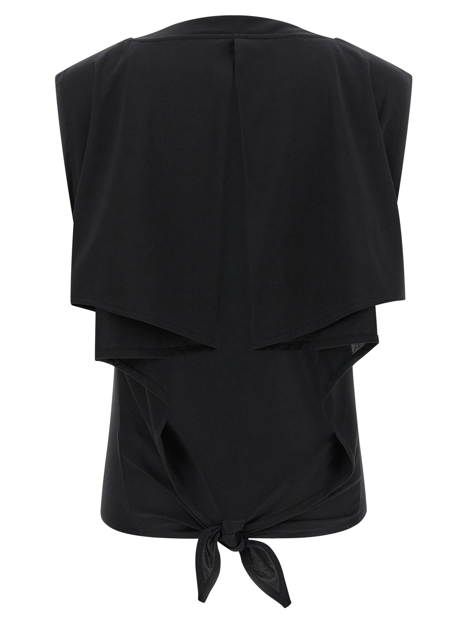 Jacquemus Black Le Marcel Moisson Paper Sleeveless Top