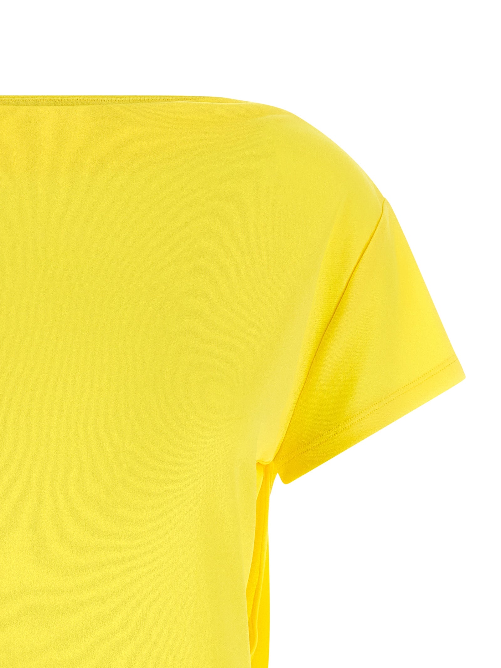 Jacquemus Yellow La Robe Mistral Nylon Viscose Short Dress