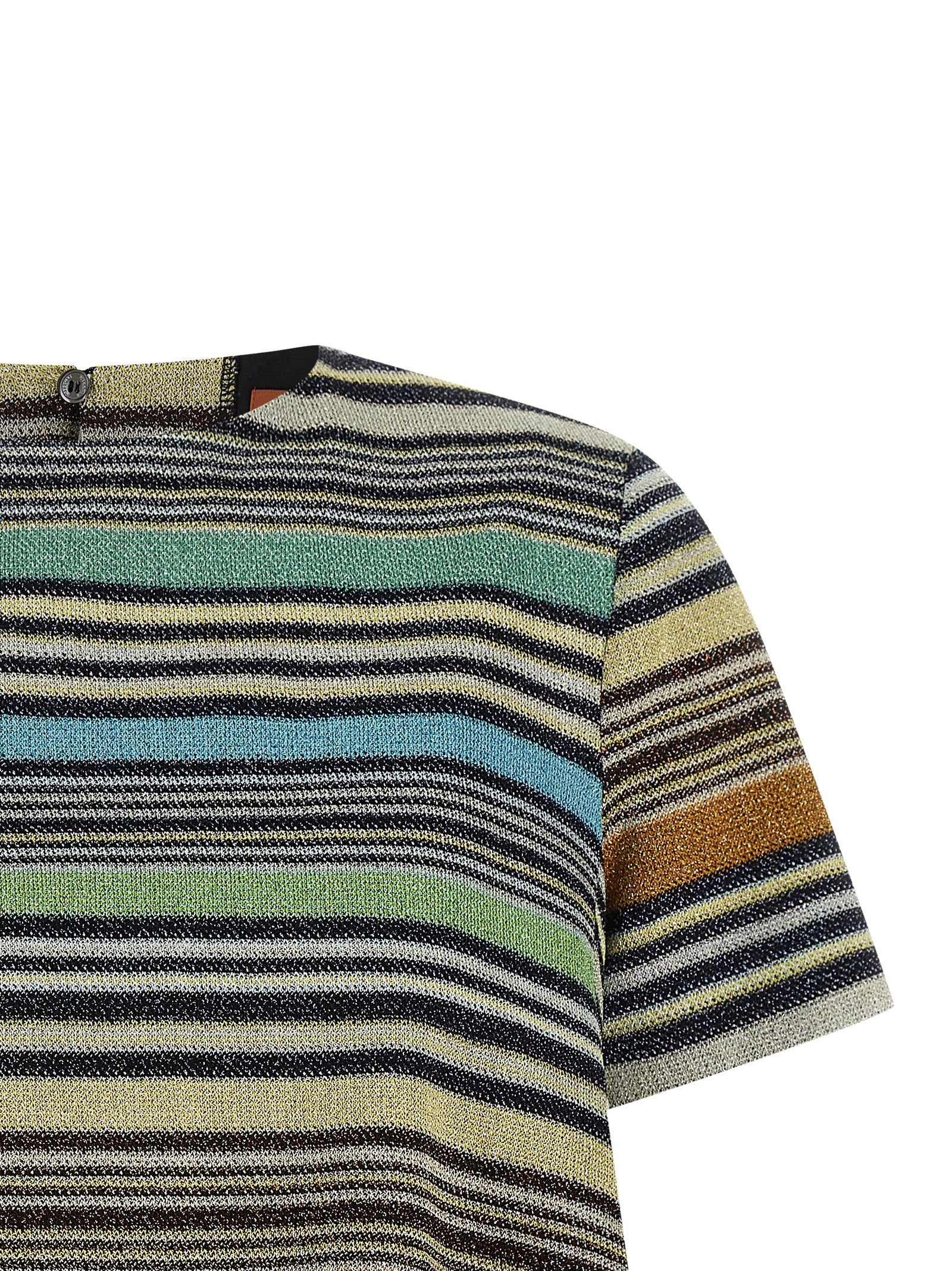 Missoni Multicolor Viscose Lamé T-Shirt