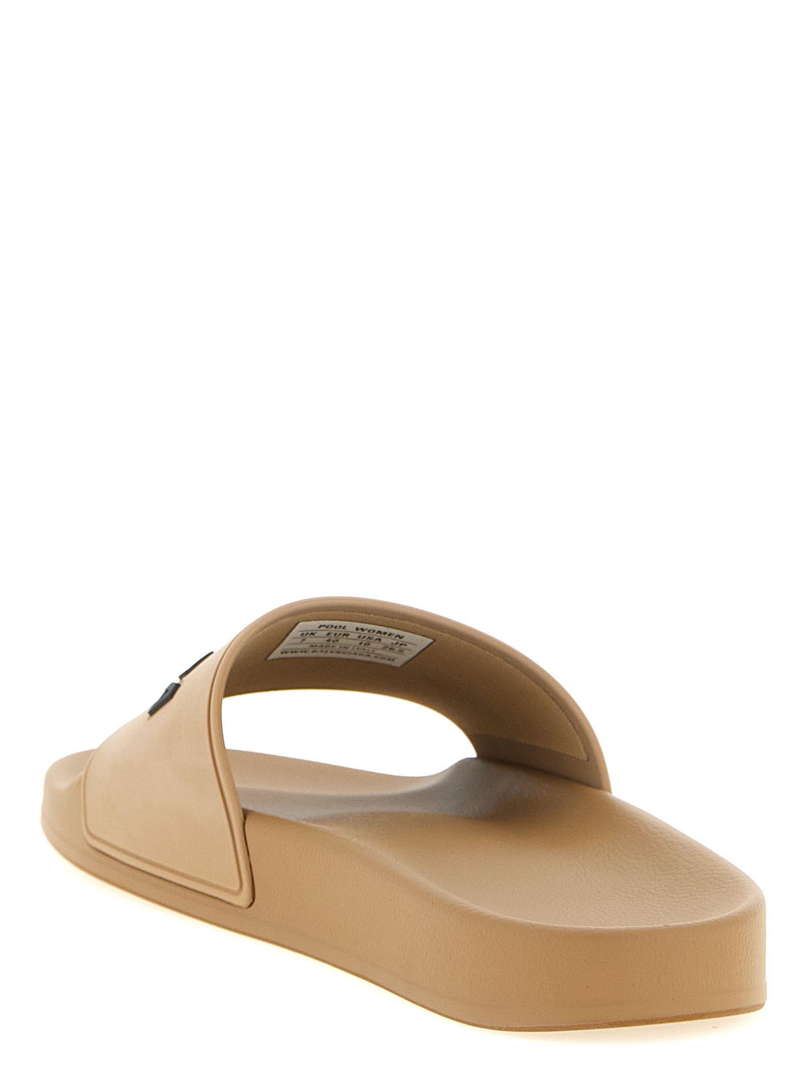 Balenciaga Beige Slide Pool Synthetic Slides