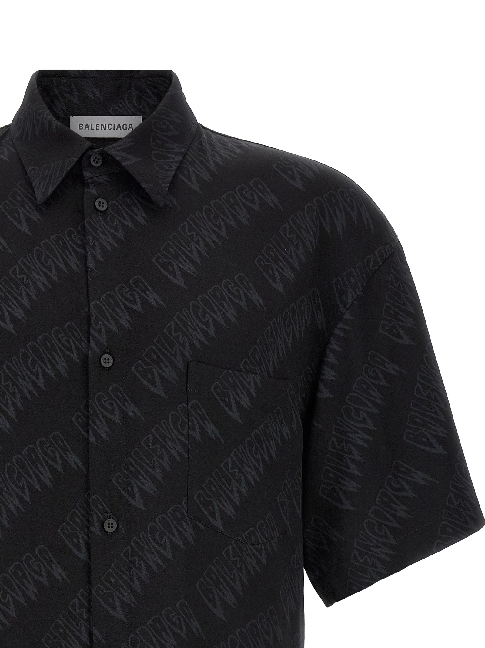 Blouse Balenciaga noire en viscose