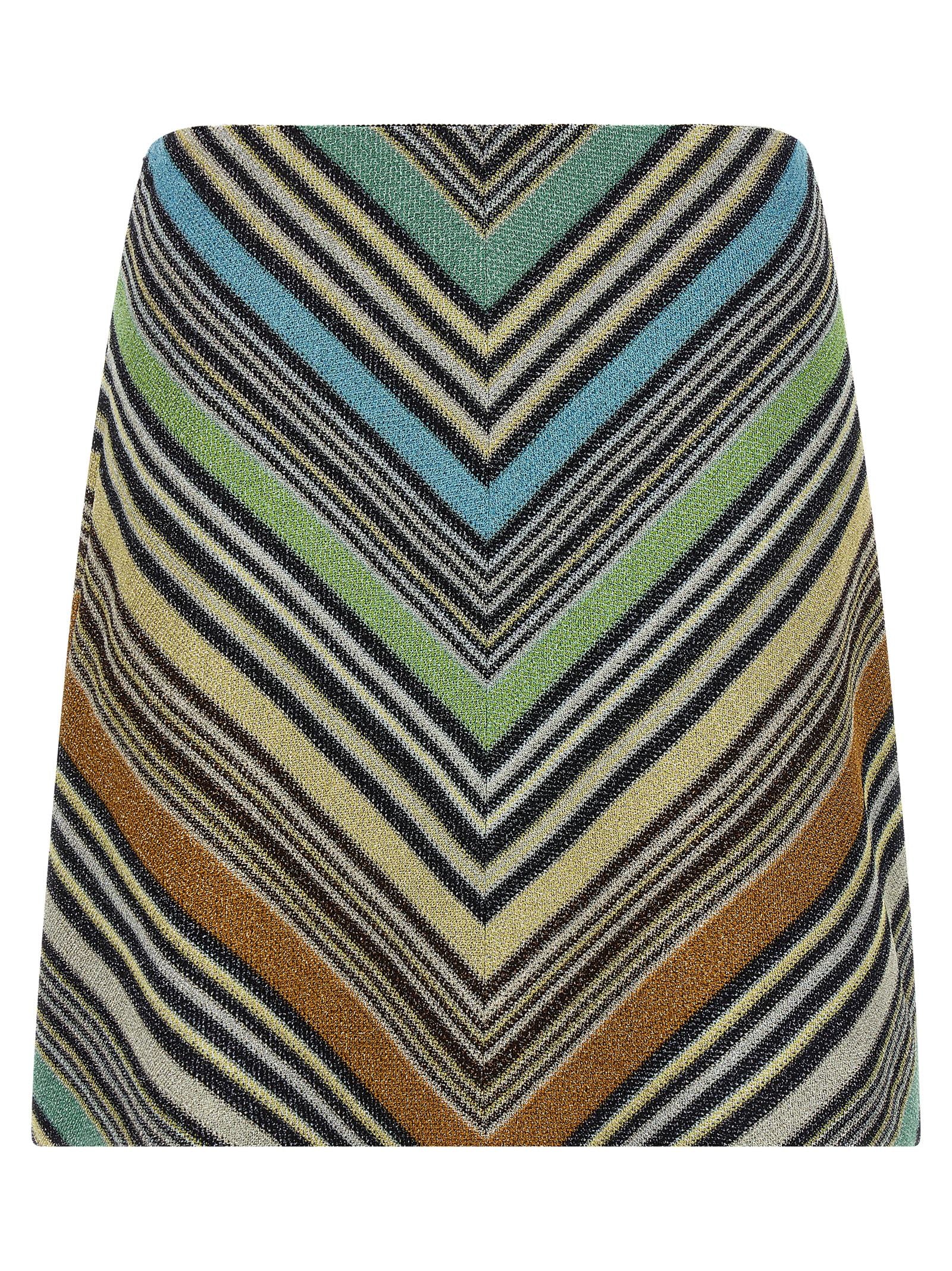 Missoni Multicolor Viscose Lamé Long Skirt