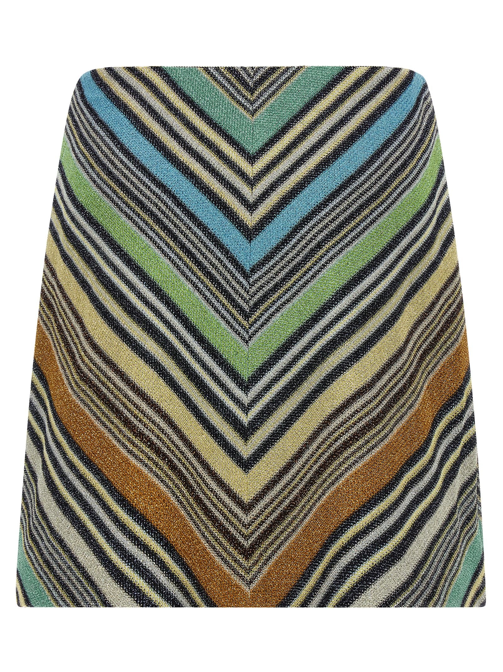 Missoni Multicolor Viscose Lamé Long Skirt