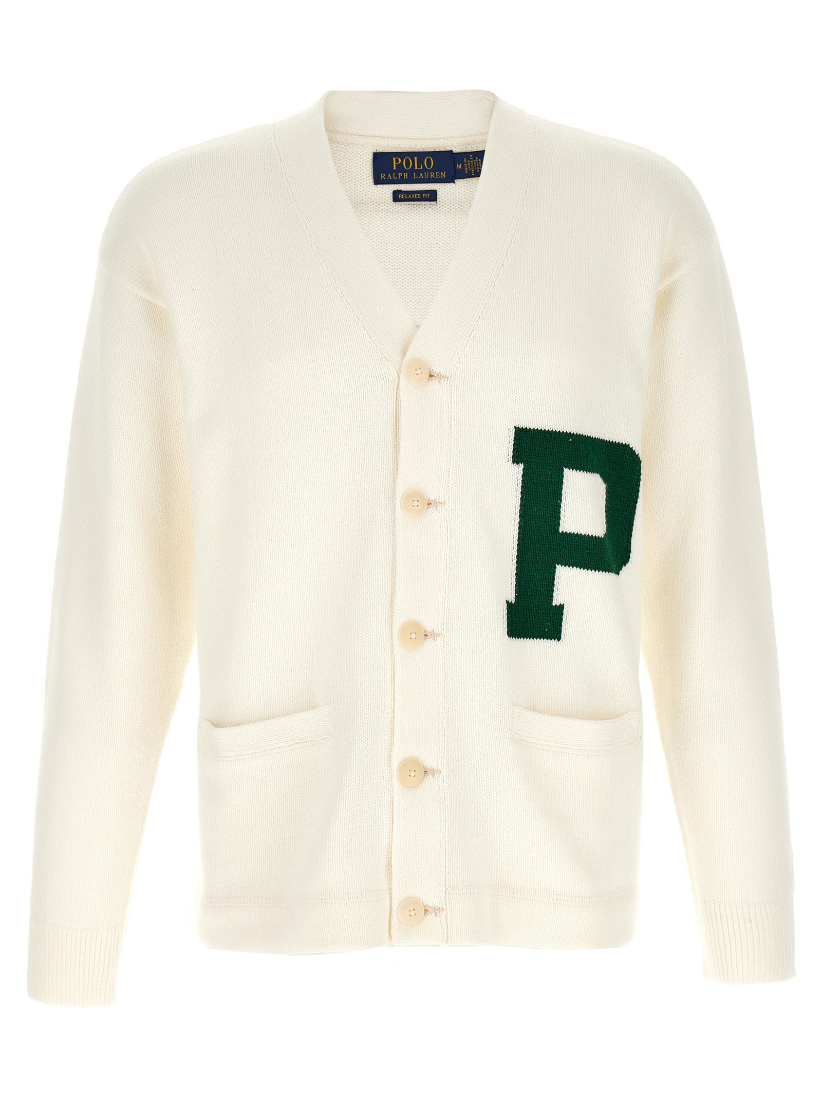 Polo Ralph Lauren Green Cotton Bicolor Cardigan