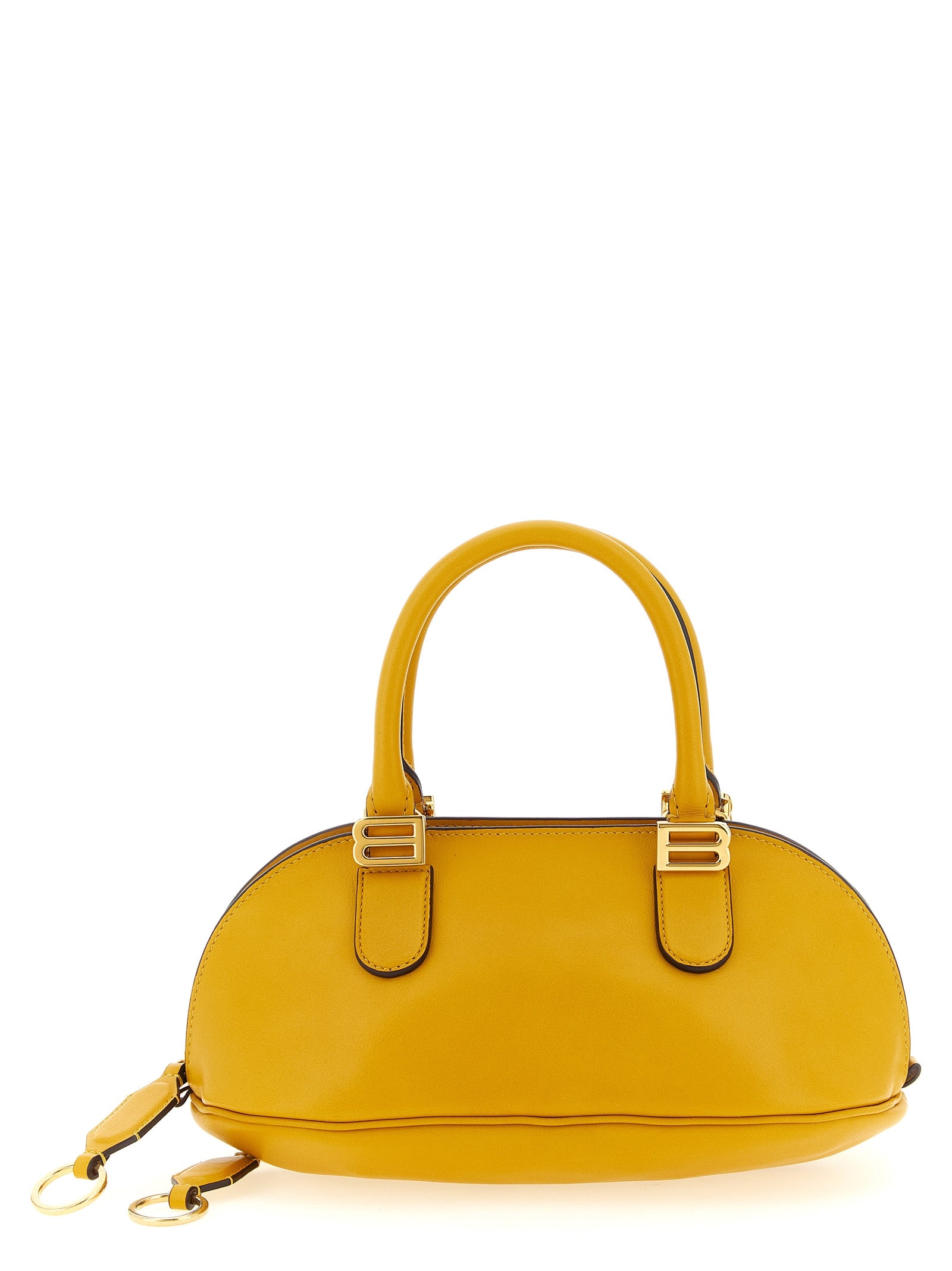 Balenciaga Yellow Mini Handbag Calf Leather