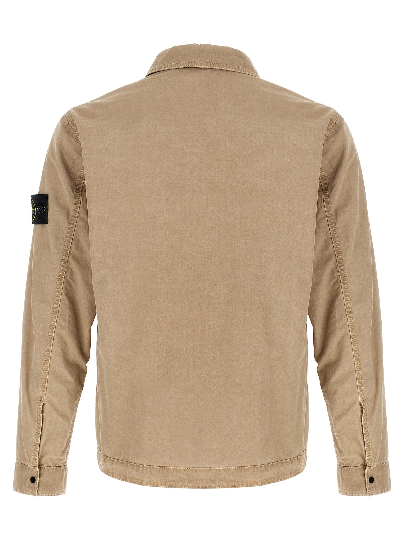 Stone Island Beige Cotton Overshirt