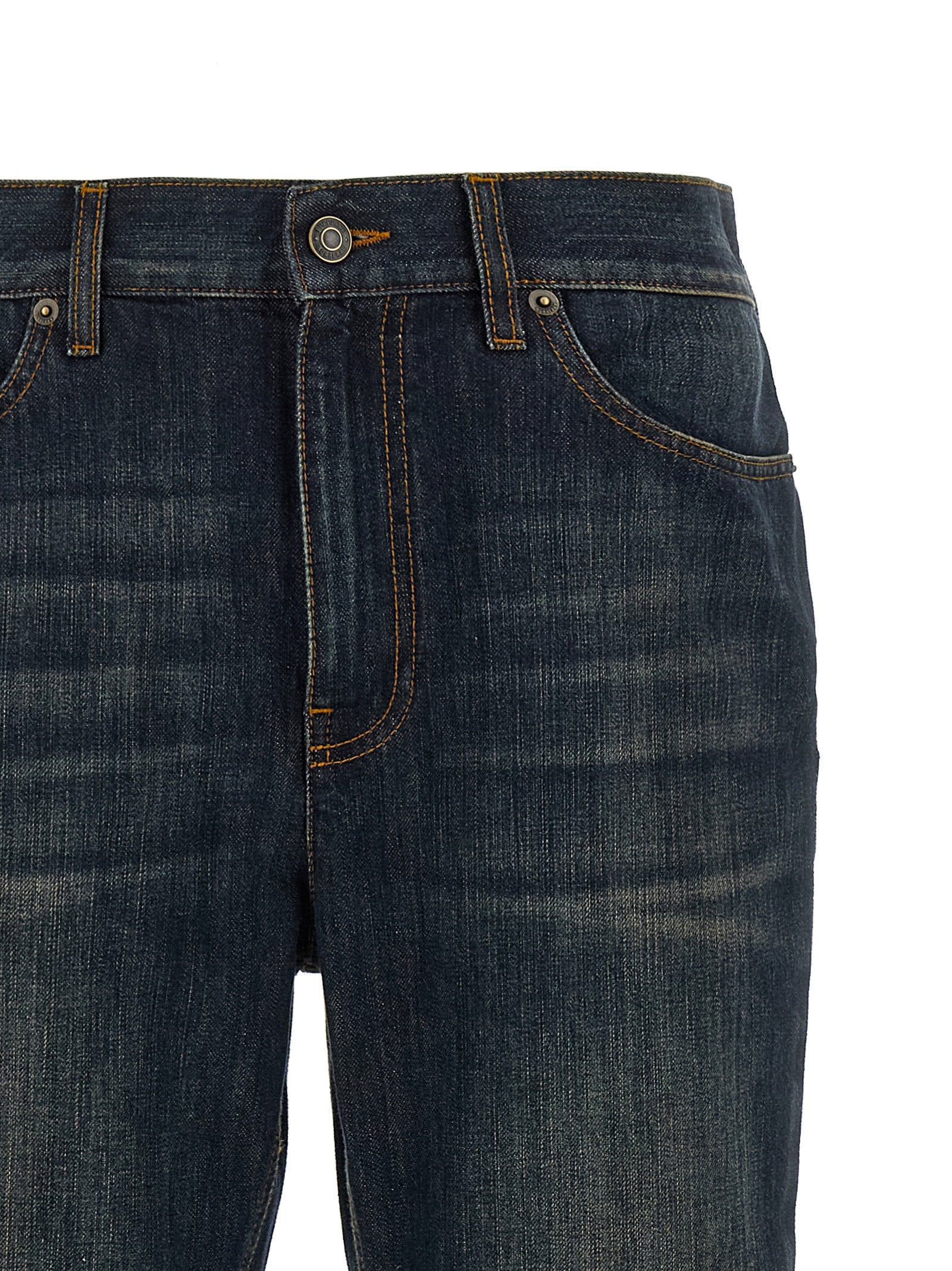 Burberry Blue Flared Jeans aus Baumwolle