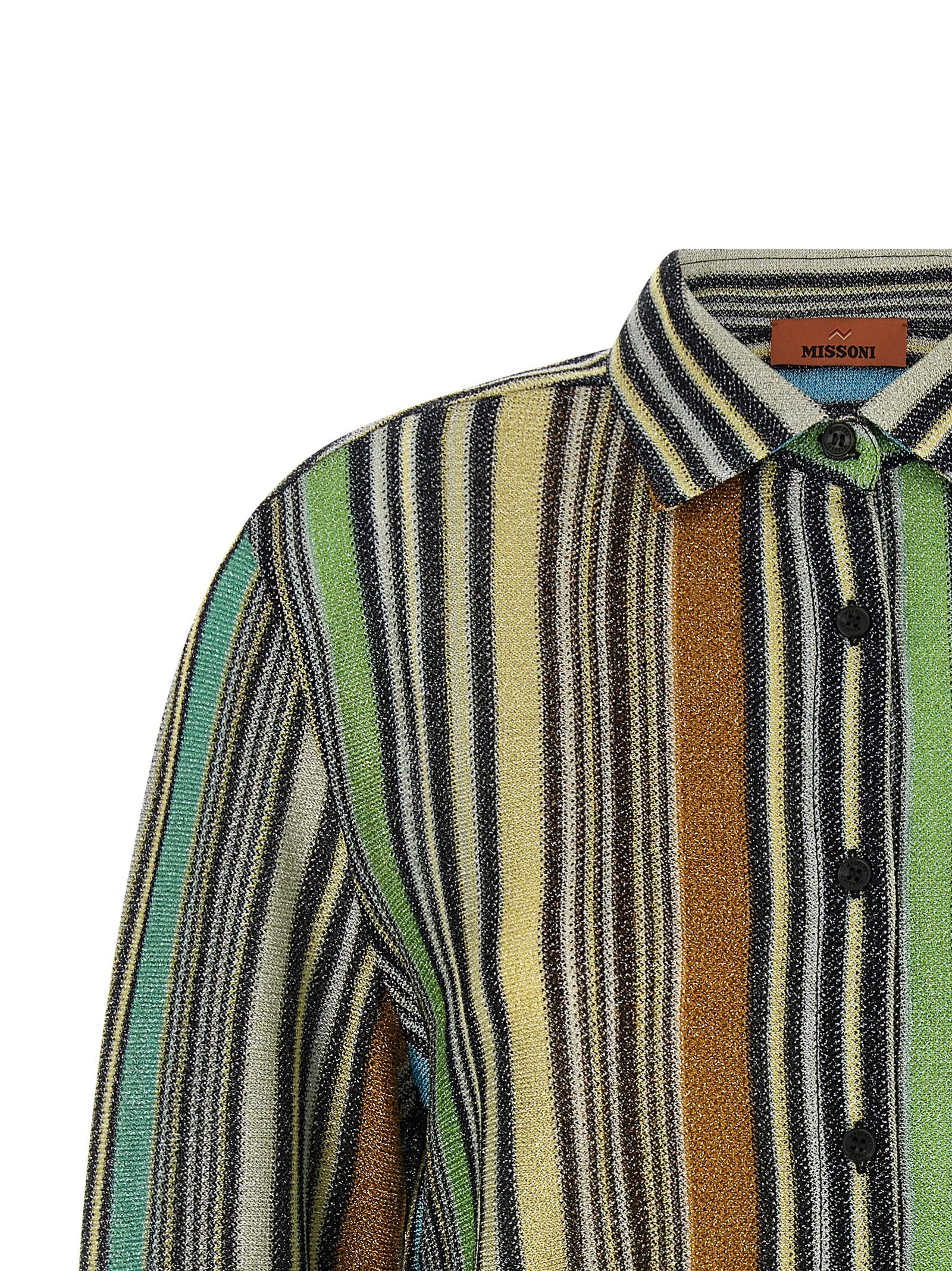 Missoni Multicolor Viscose Lamé Blouse