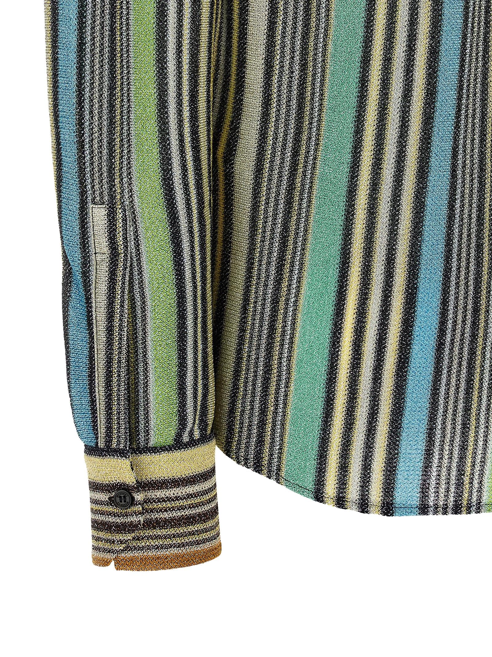 Missoni Multicolor Viscose Lamé Blouse