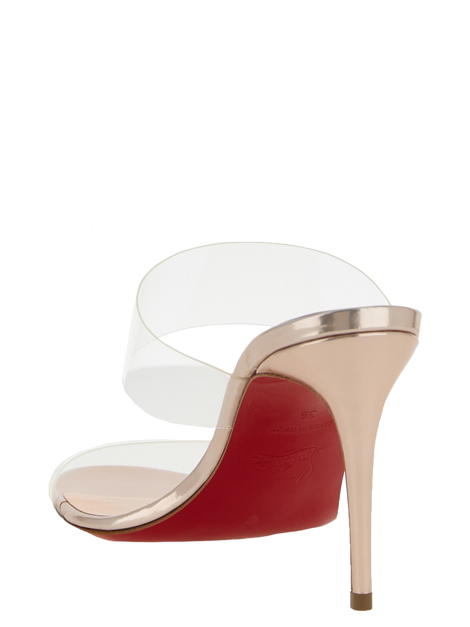 Christian Louboutin Pink Just Nothing Calf Leather Stiletto Sandals
