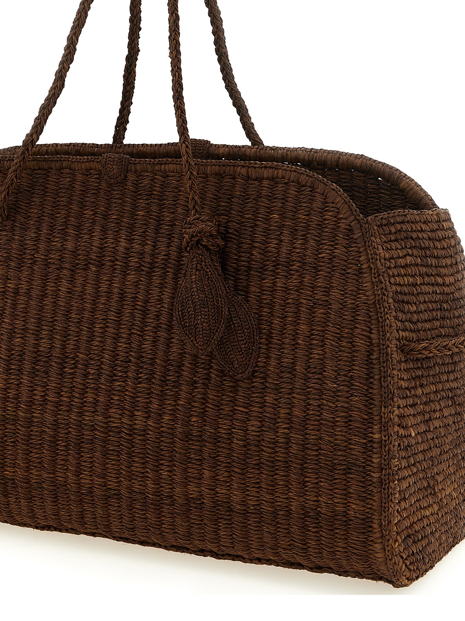 Jacquemus Brown Le Grand Turismo Raffia Tote Bag