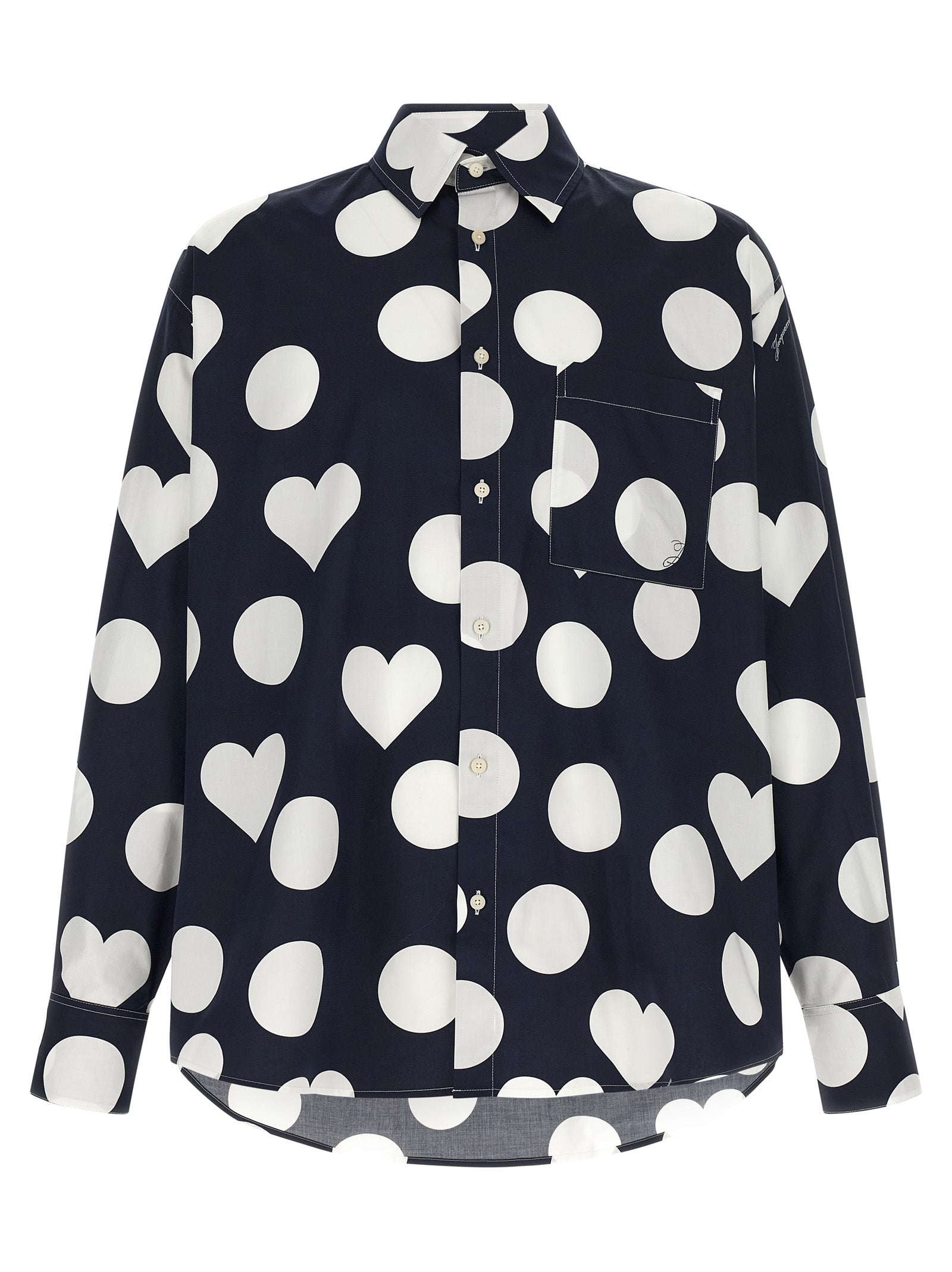 Jacquemus Blue La Chemise Camargue Cotton Blouse