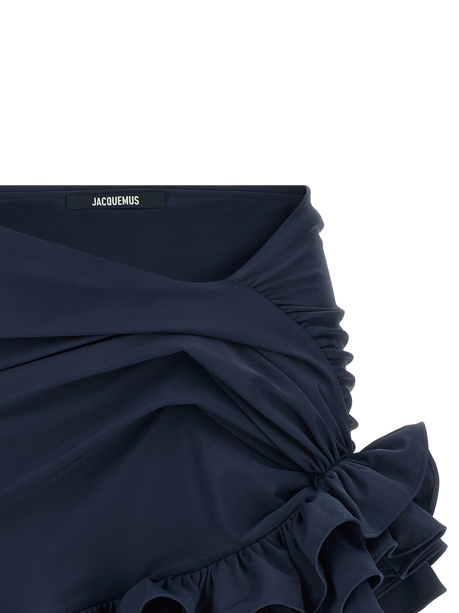 Jacquemus Blue La Mini Jupe Playa Nylon Long Skirt