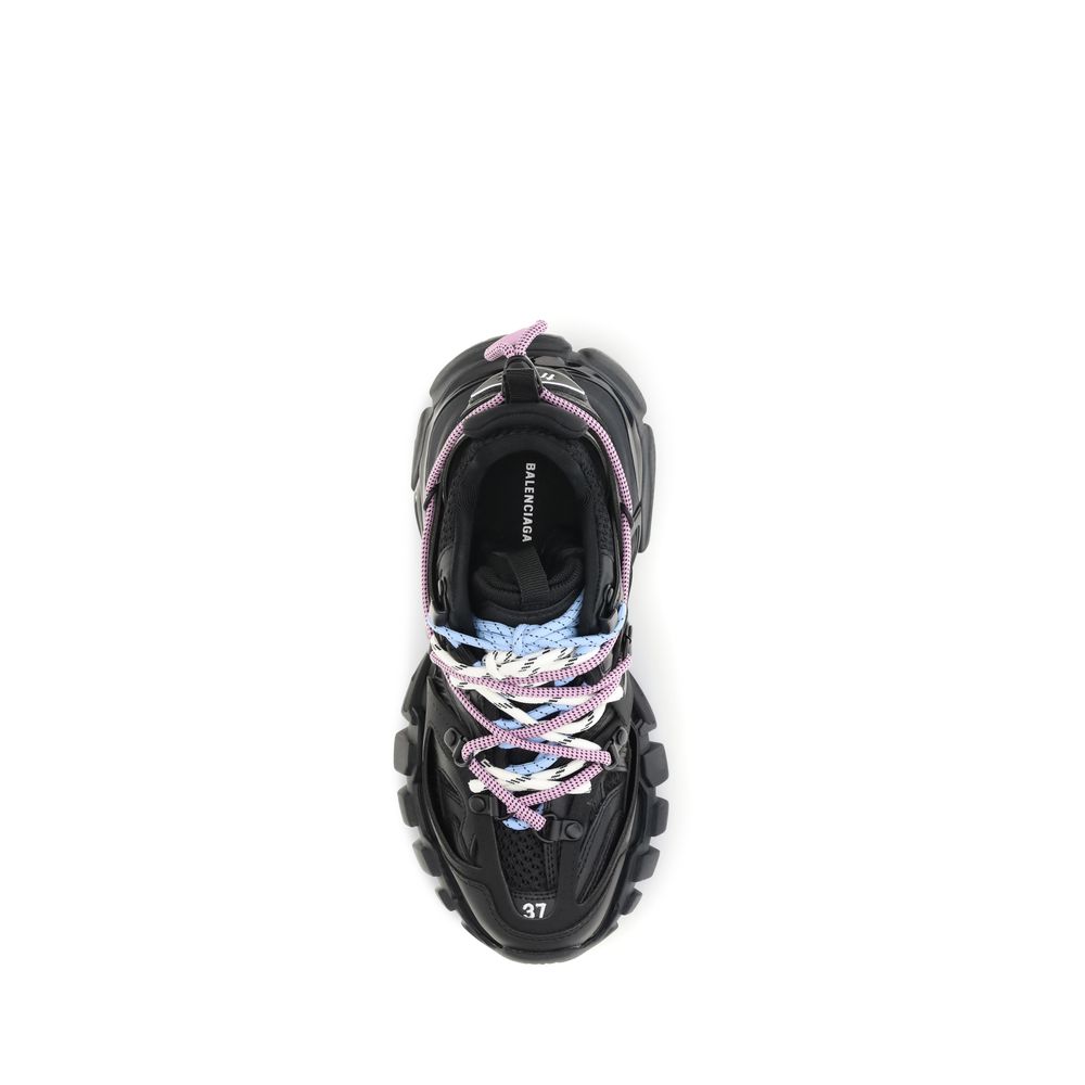 Balenciaga Black Track Trail Synthetic Athletic Sneakers