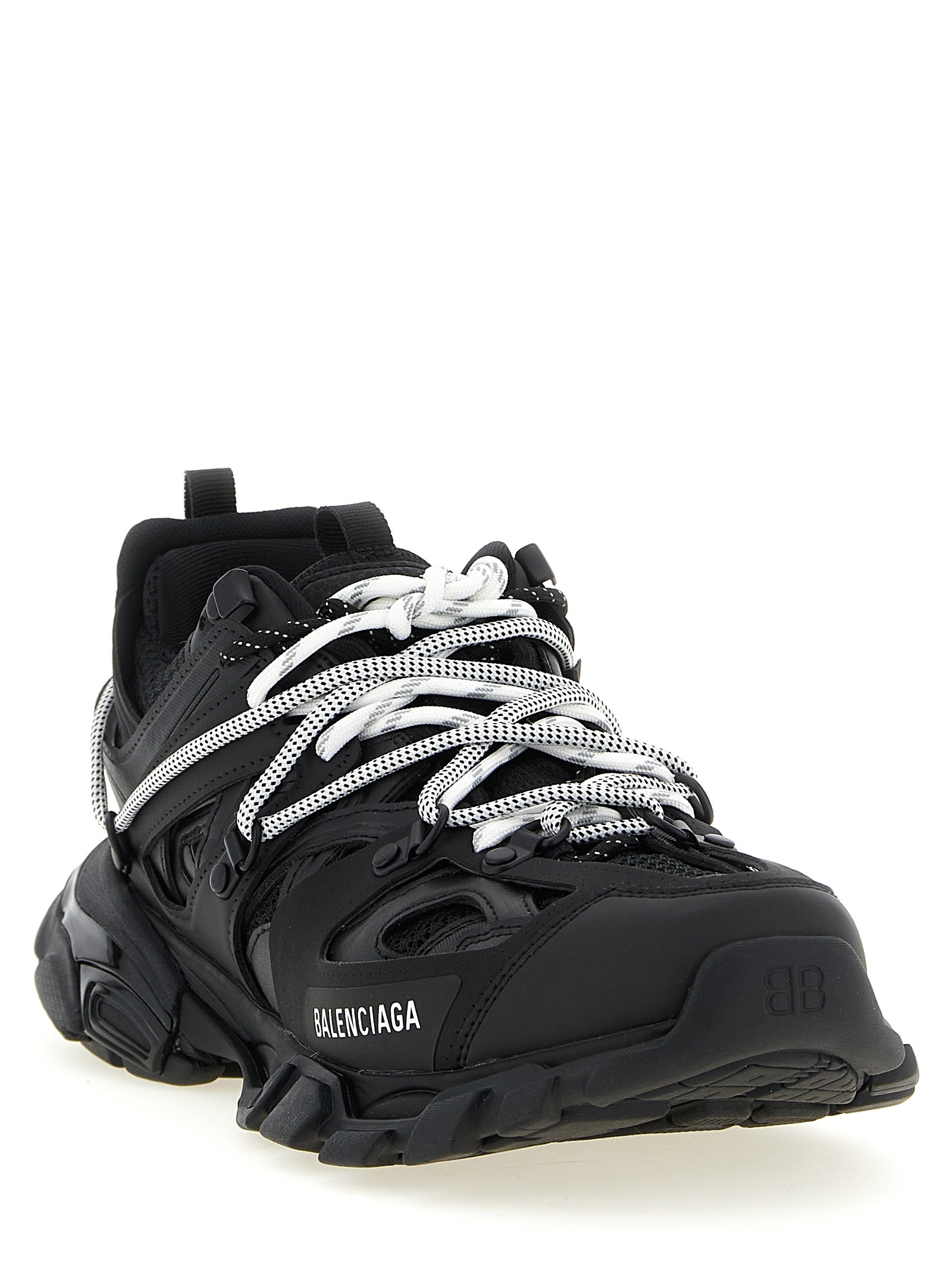 Balenciaga Black Track Trail Laces Synthetic Sneakers