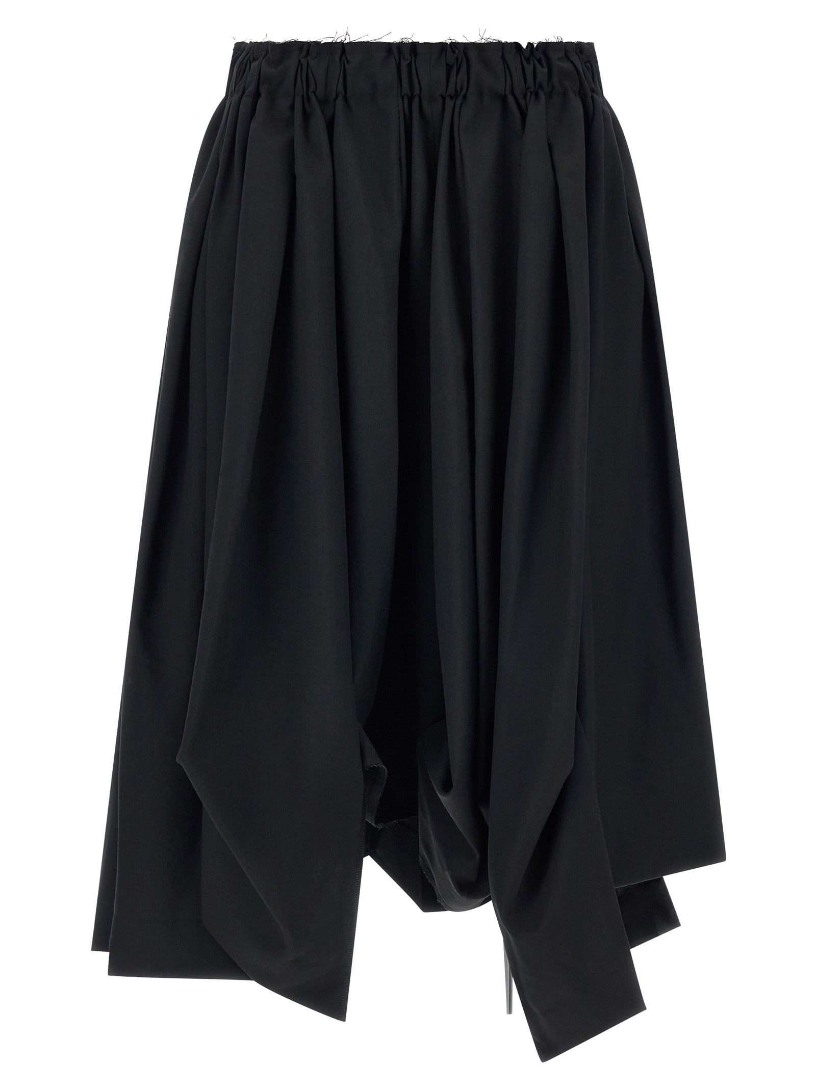 Black Wool Bermuda Shorts