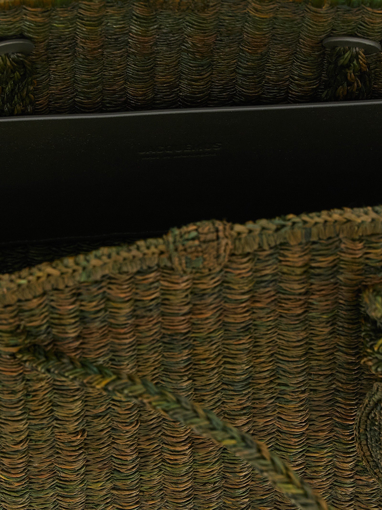 Jacquemus Green Le Turismo Raffia Tote Bag