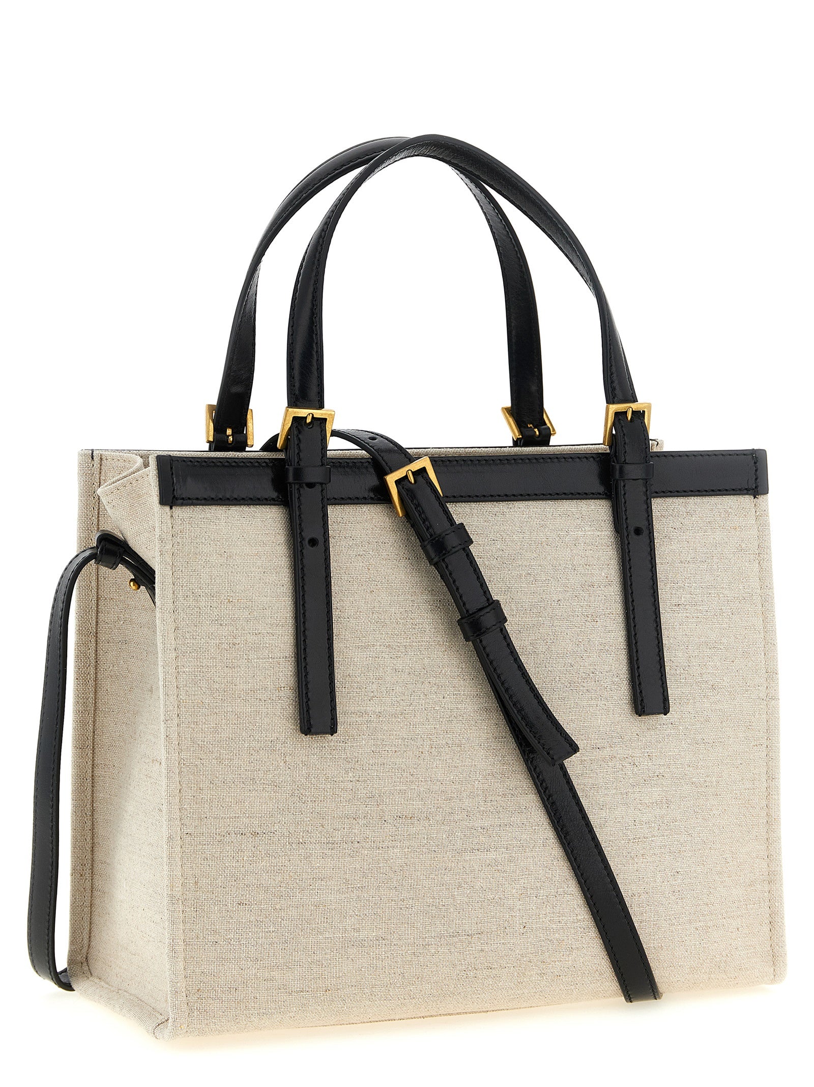 Versace Tote Bag aus beigem Leder