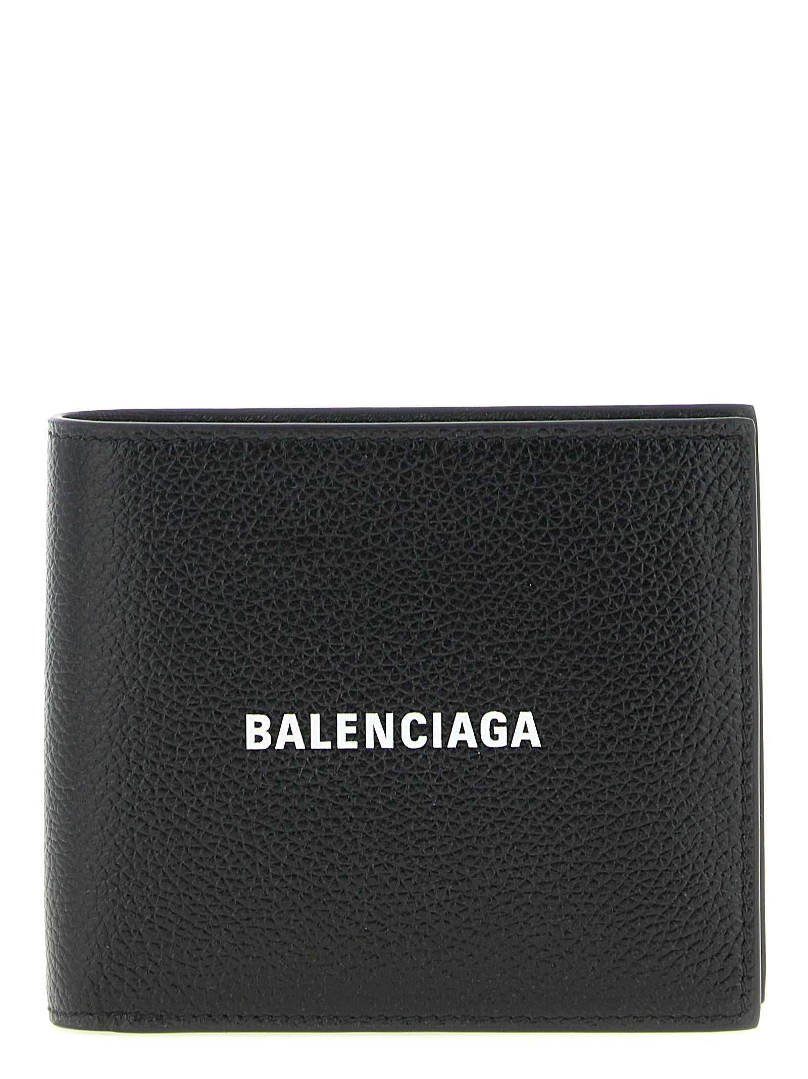 Balenciaga Black Cash Square Wallet Leather