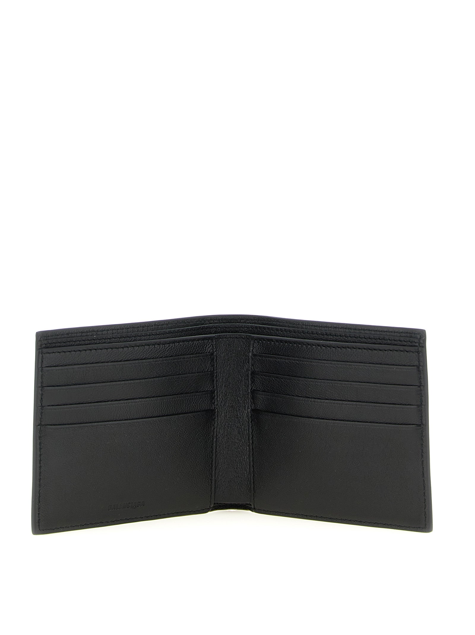 Balenciaga Black Cash Square Wallet Leather