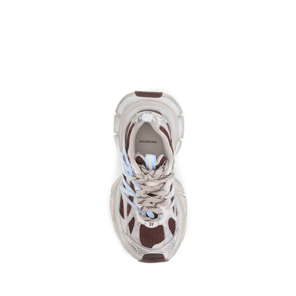 Multicolor Synthetic Athletic Sneakers with Lace Details