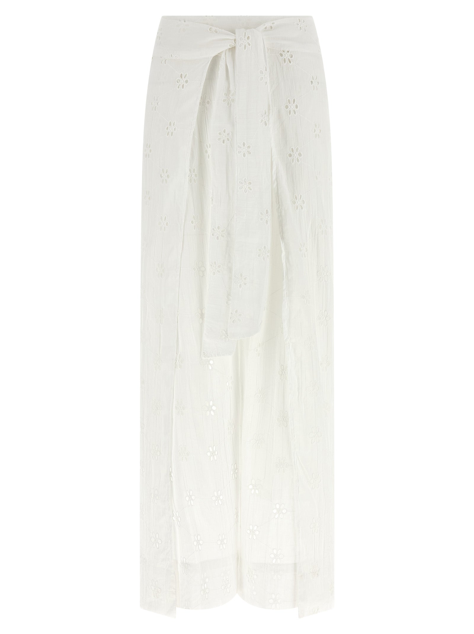 Polo Ralph Lauren White Wrap Cotton Pants