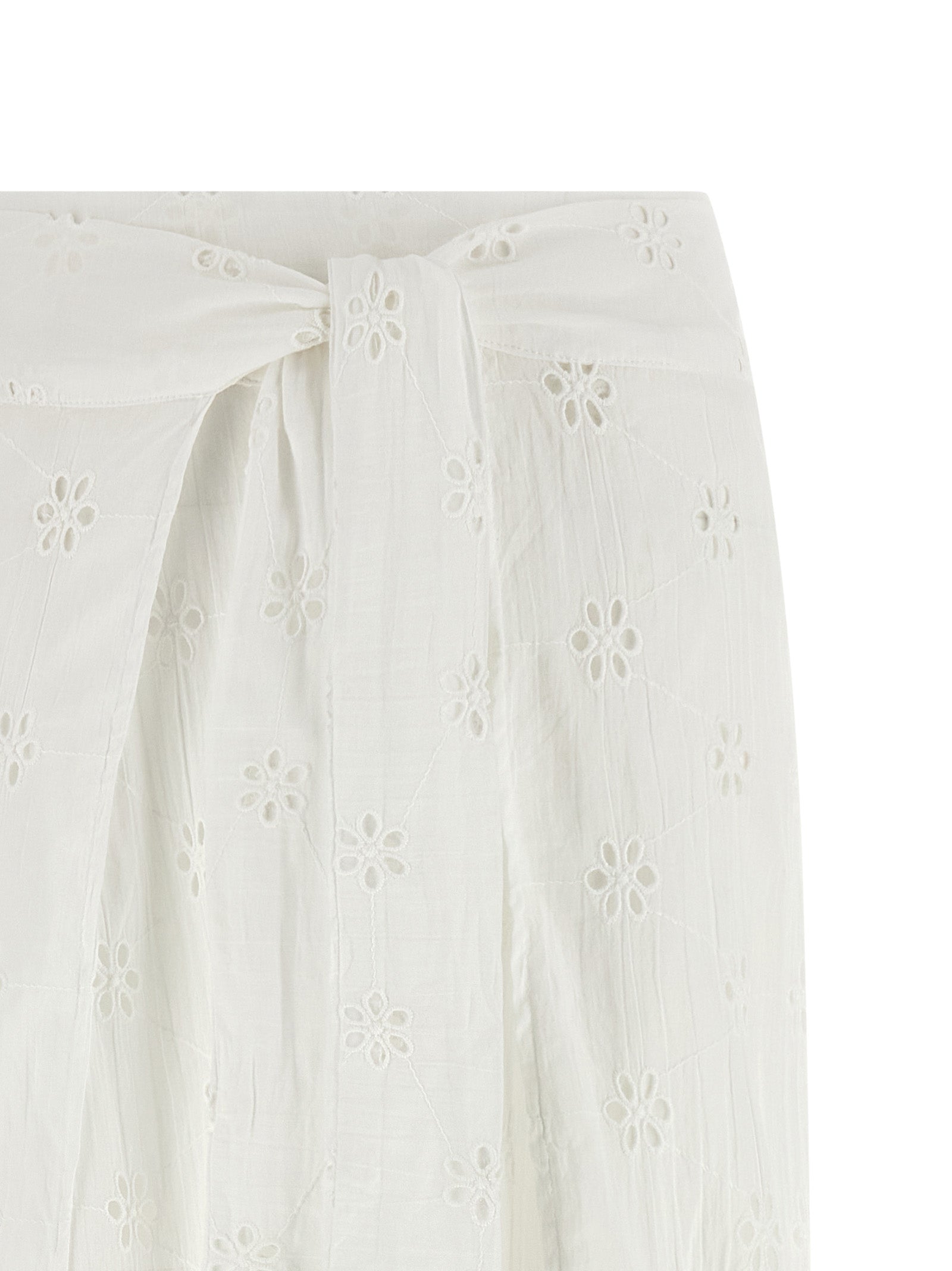 Polo Ralph Lauren White Wrap Cotton Pants