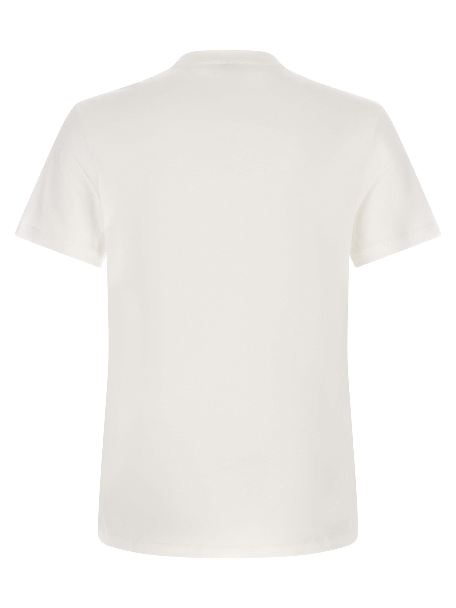 T-shirt bicolore en coton Versace