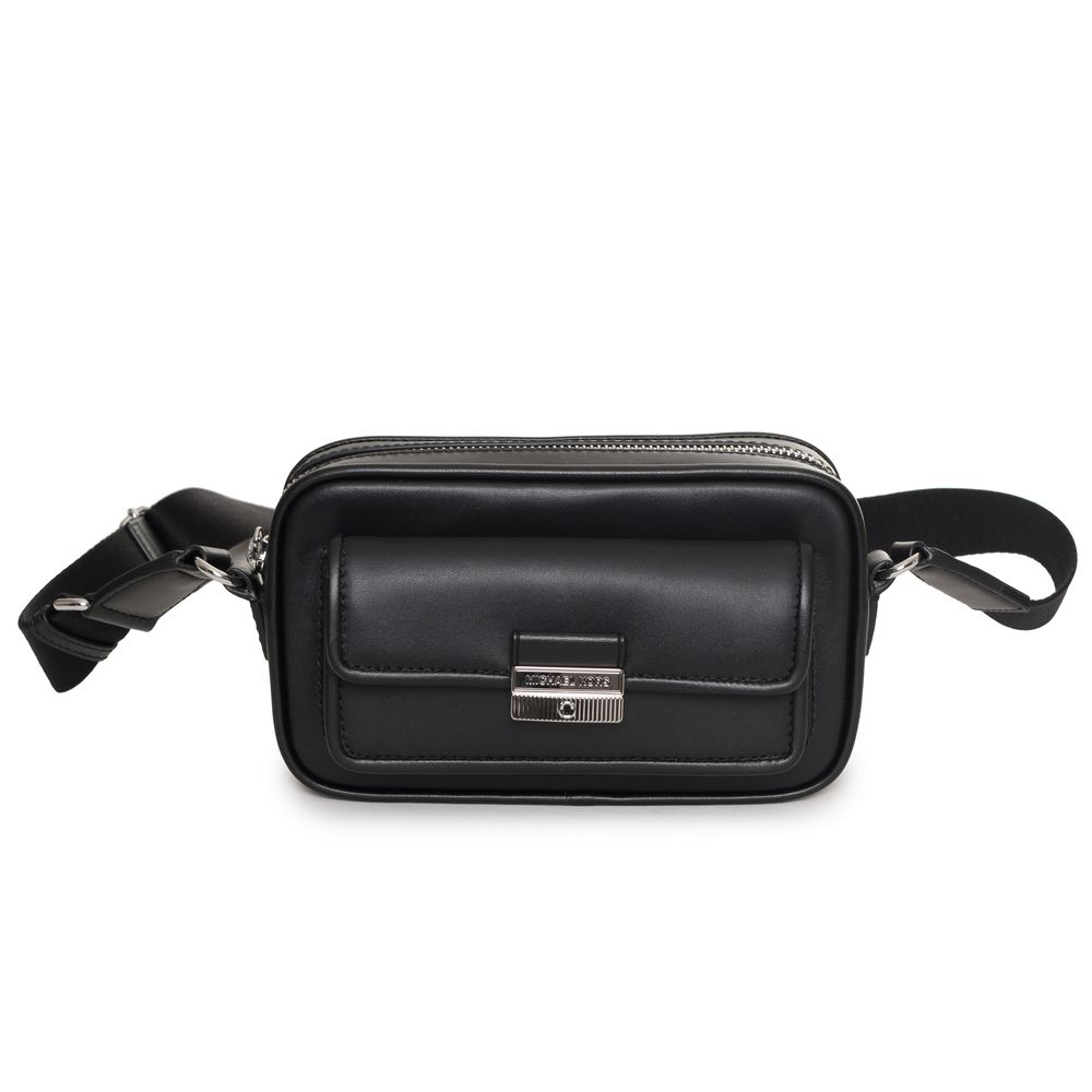 Gürteltasche Bradshaw aus schwarzem Leder