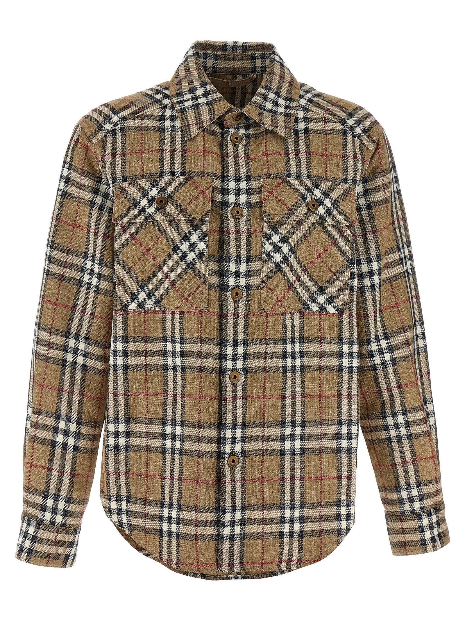 Burberry Brown Cotton Linen Blouse