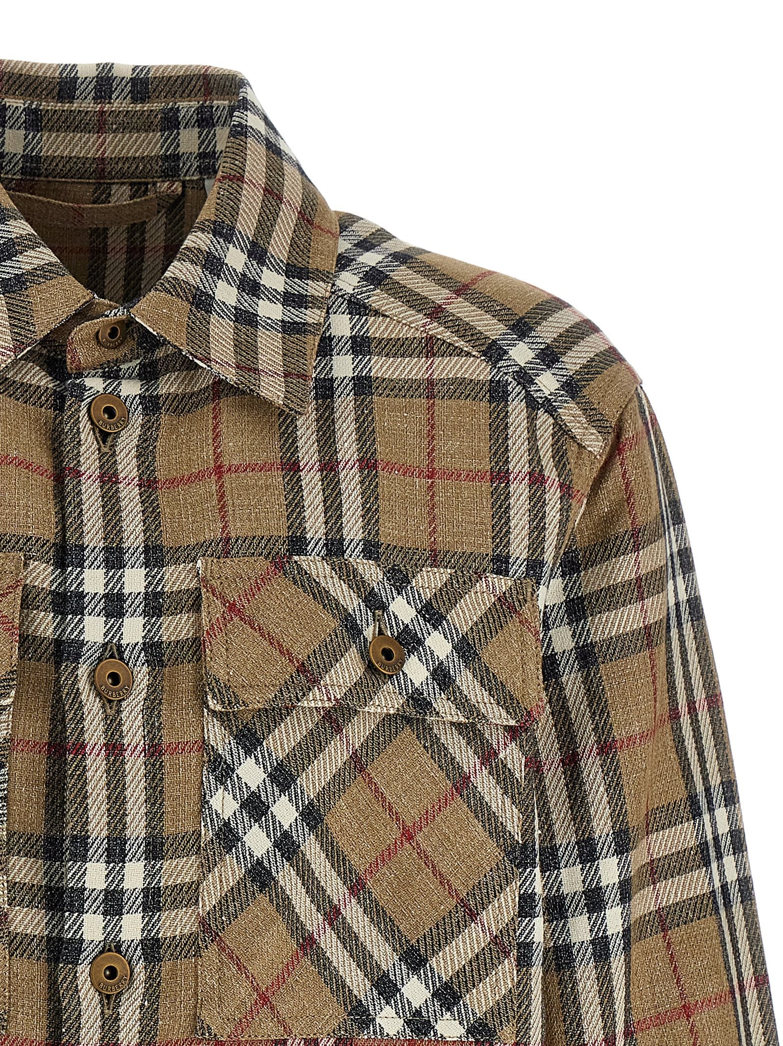 Burberry Brown Cotton Linen Blouse