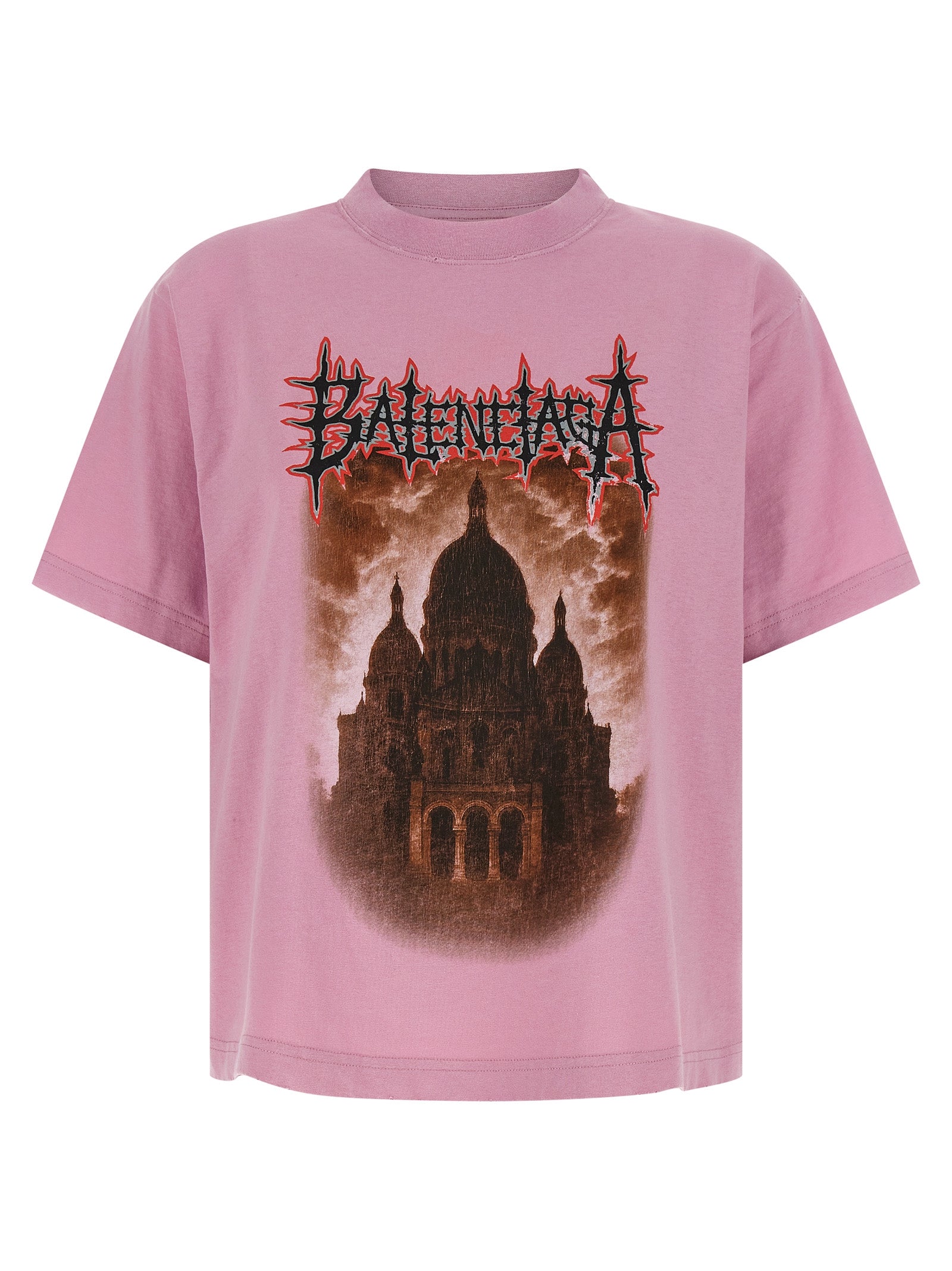 Balenciaga Pink Cotton Jersey T-Shirt