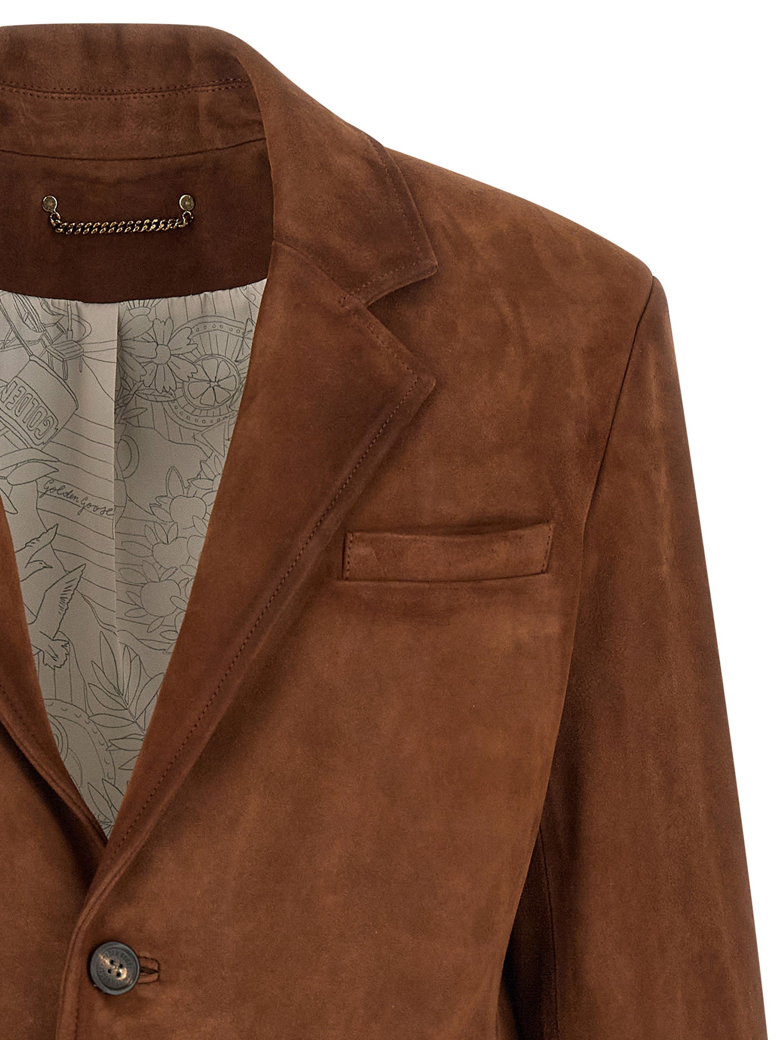 Golden Goose Brown Robyn Lambskin Jacket