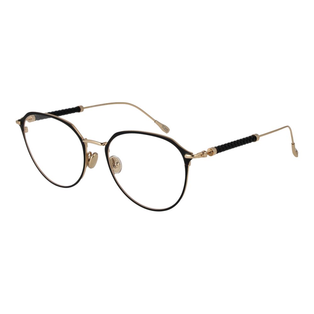 Schwarze Metallrahmenbrille mit Vollranddesign