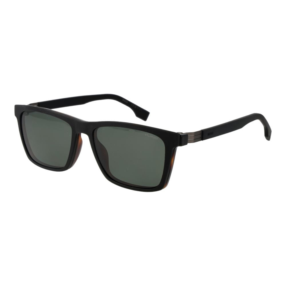 Brown Synthetic Glasses with Polarized Green Lenses