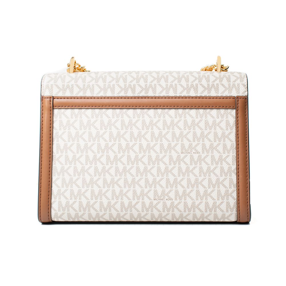 Beige Canvas Shoulder Bag Whitney by Michael Kors