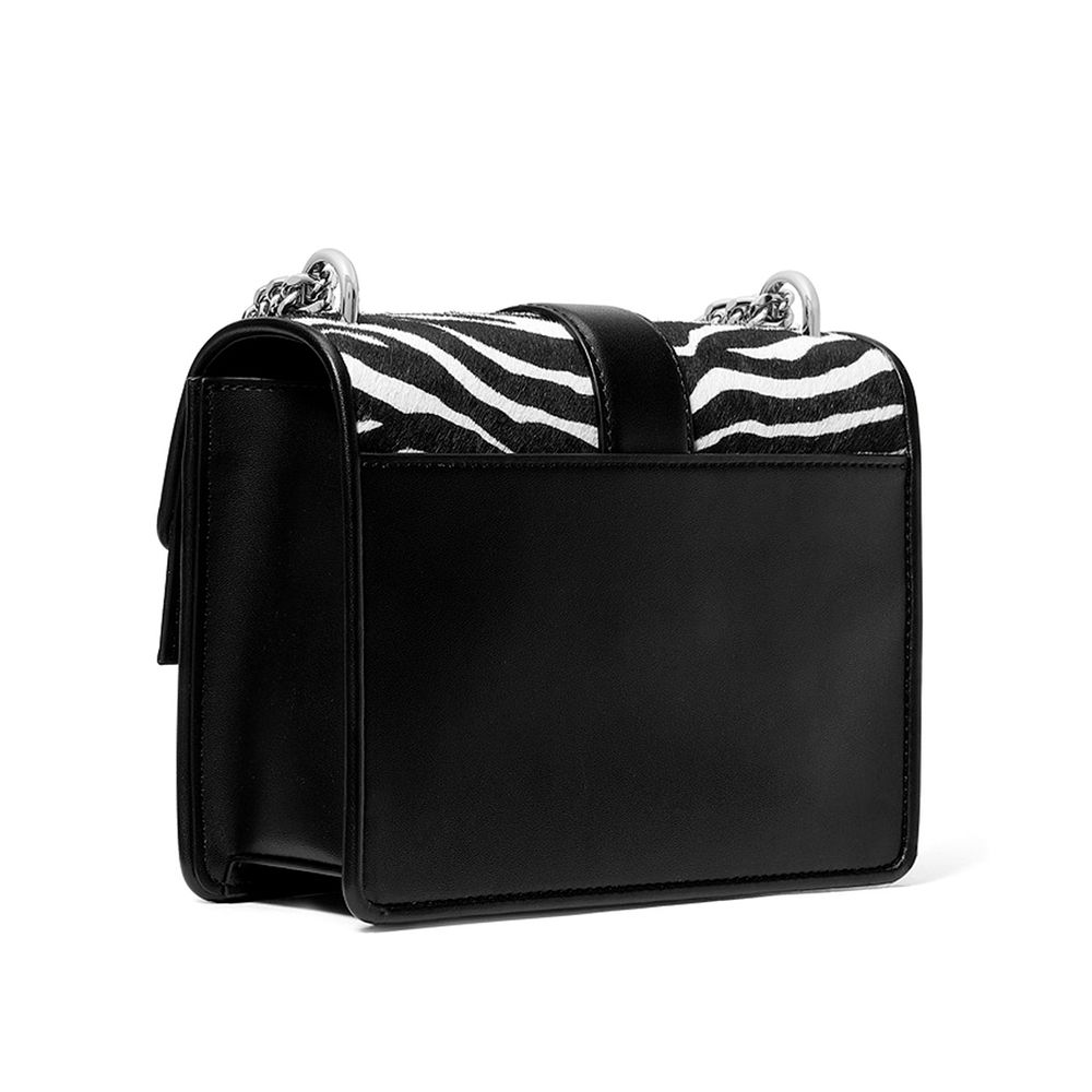 Schwarze Leder-Umhängetasche Michael Kors Greenwich
