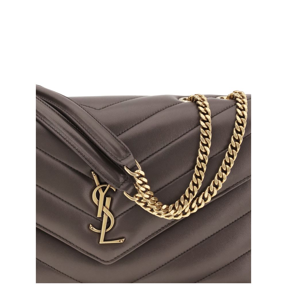 Sac bandoulière Saint Laurent en agneau gris Ovis Aries Aries