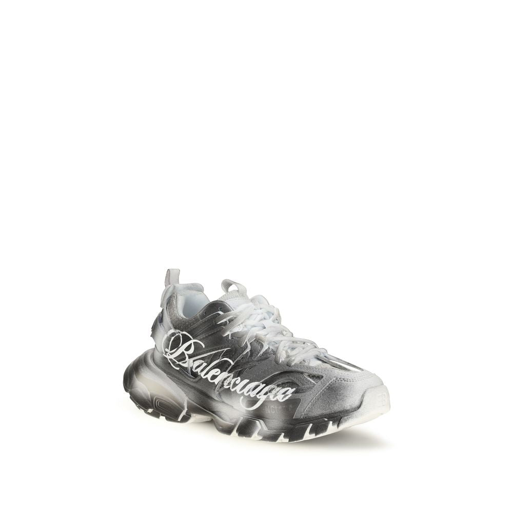 Balenciaga Gray Track Stencil Nylon Sneakers