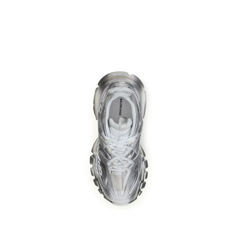 Balenciaga Gray Track Stencil Nylon Sneakers