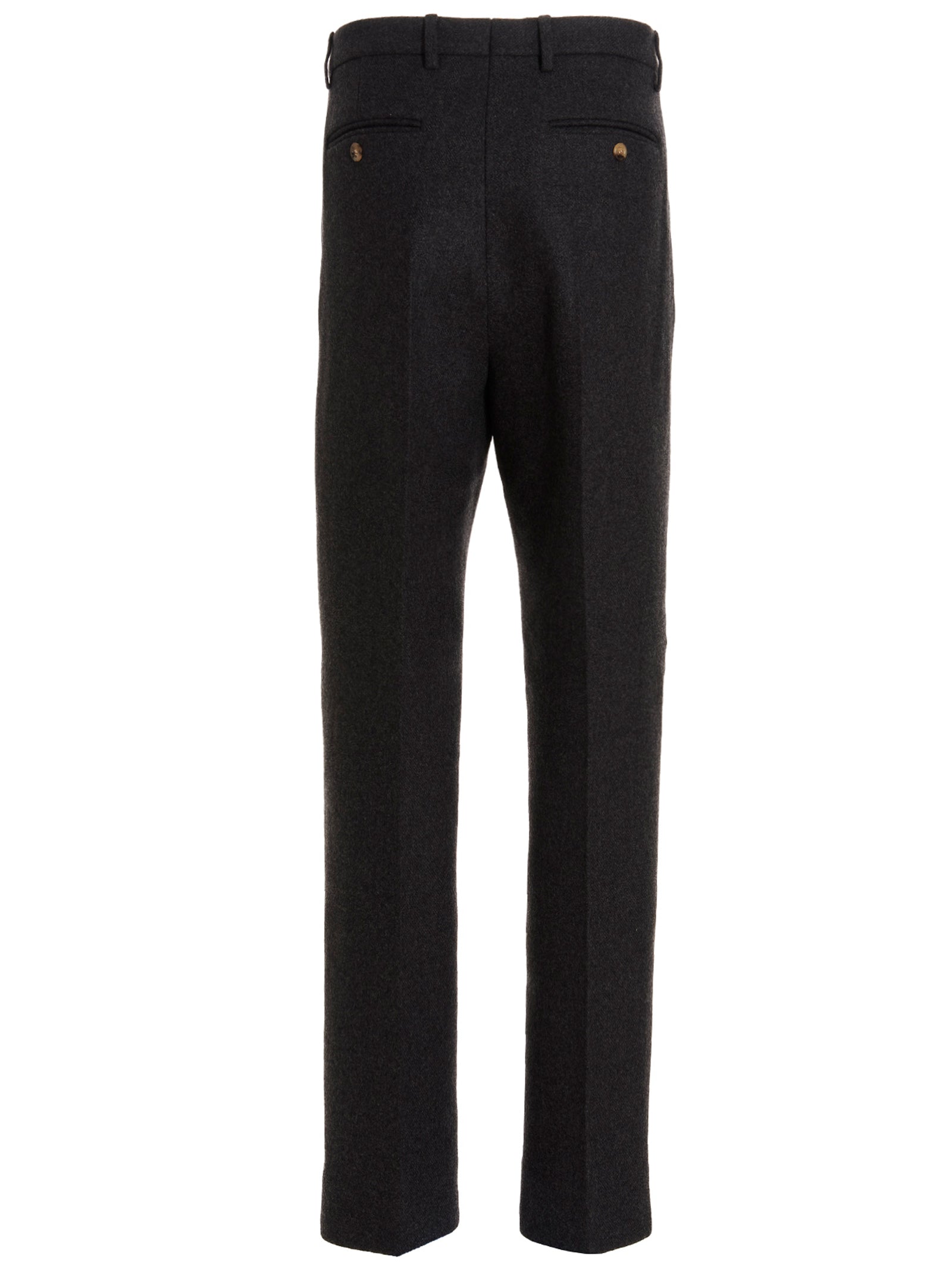 Gucci Gray Wool Cashmere Dress Pants