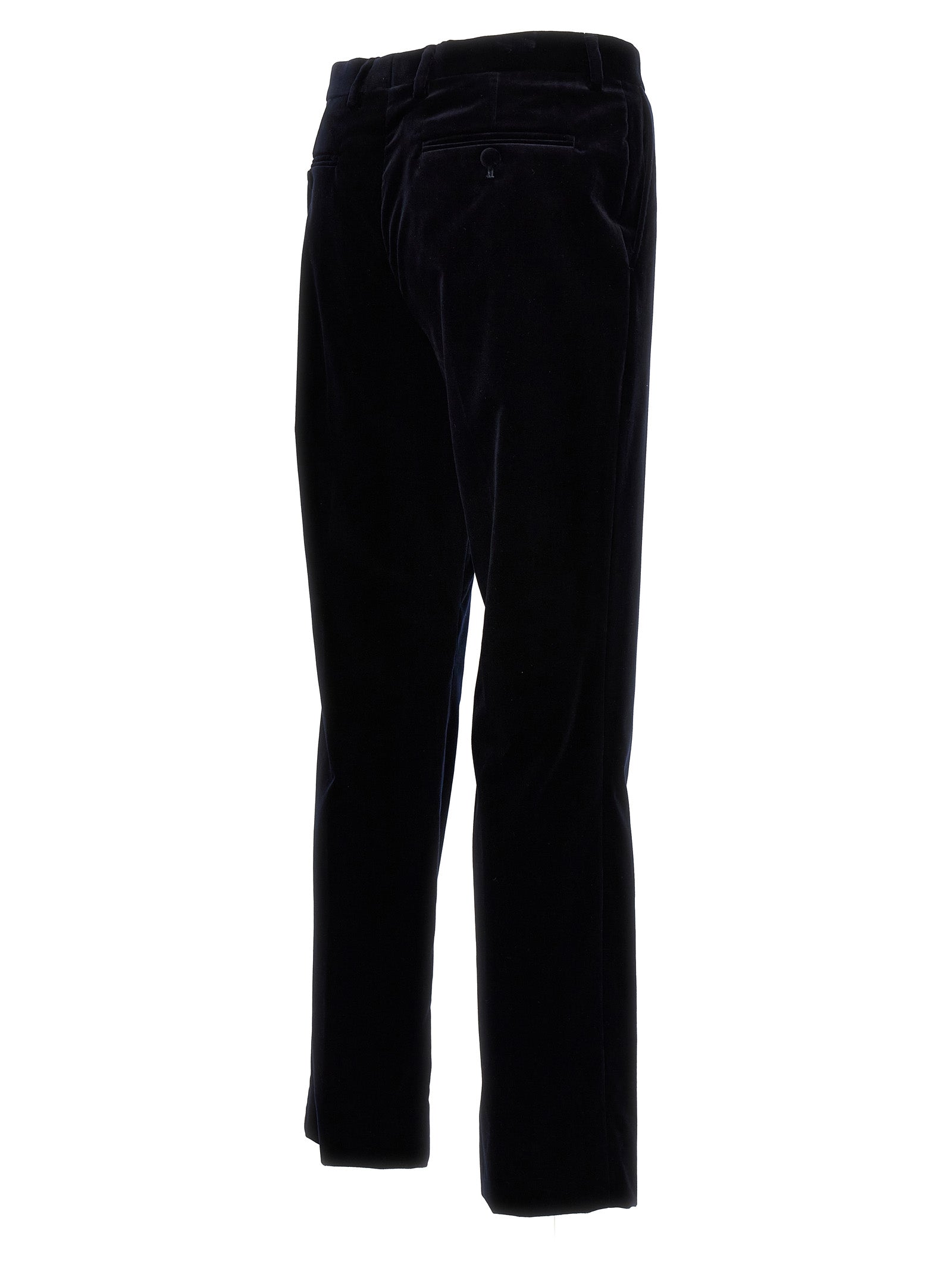 Pantalon décontracté en coton bleu Gucci